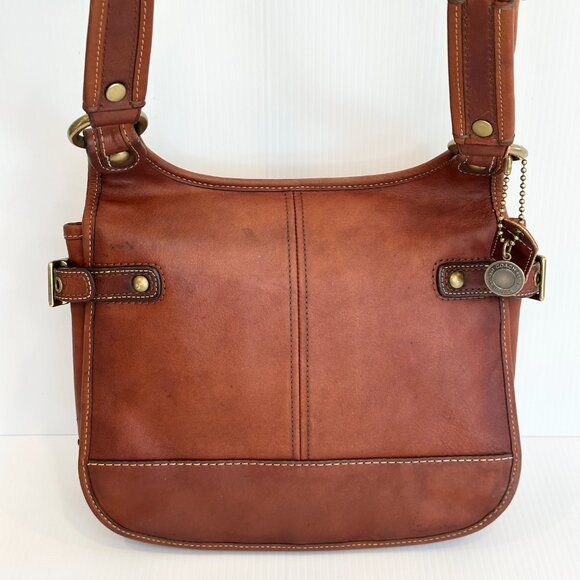 COACH 65th Anniversary Crescent Hippie Crossbody Whiskey Leather RARE - Picture 6 of 16